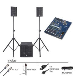 Pack Systeme Son HK AUDIO Lucas 2K15 + Console de Mixage