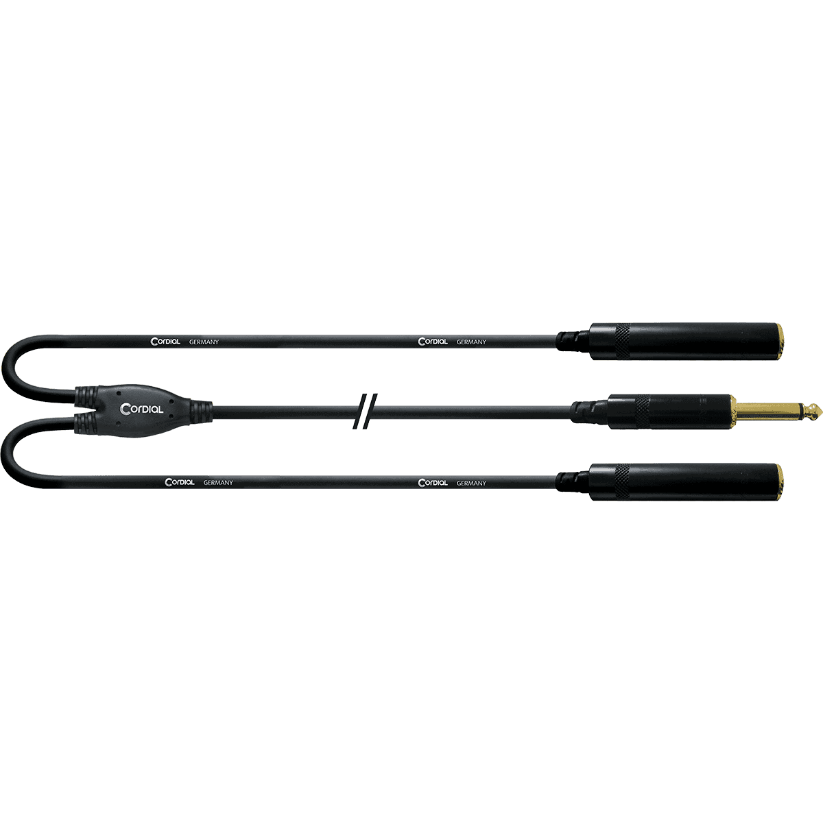 Câble Y Cordial Essentials - Jack Stéréo Vers 2 Jack Mono 6.35mm - 3m Pour Audio Et Instruments
