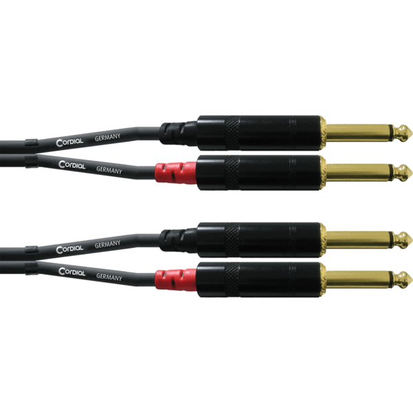 Câble Audio Double Jack mono 3 m CORDIAL CFU3PP