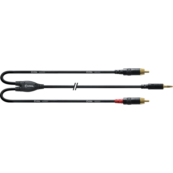 Câble Y Bretelle minijack/RCA 6 m CORDIAL CFY6WCC