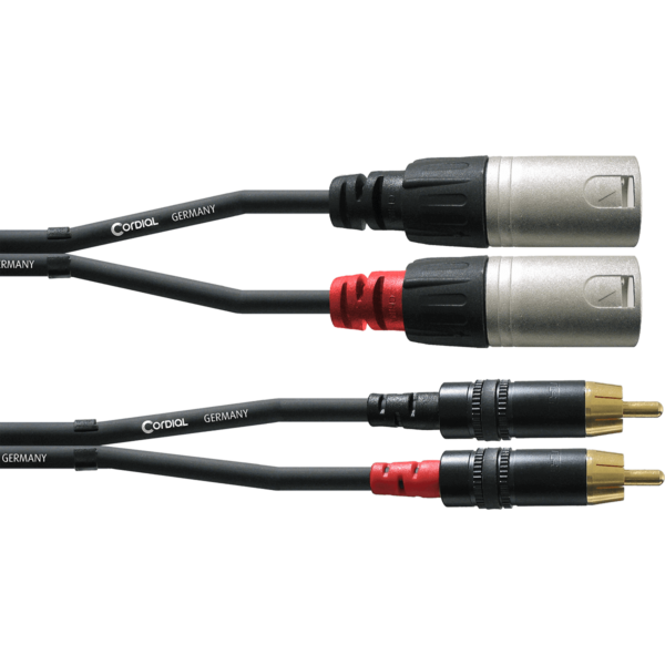 Câble Audio Double XLR mâle/RCA 3 m CORDIAL CFU3MC